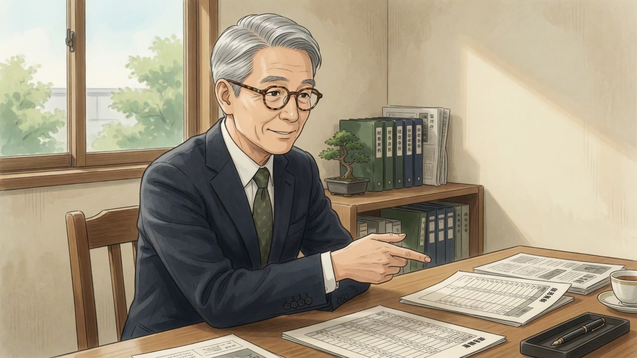 学習用資料のイメージイラスト。実在の著名人の肖像ではありません